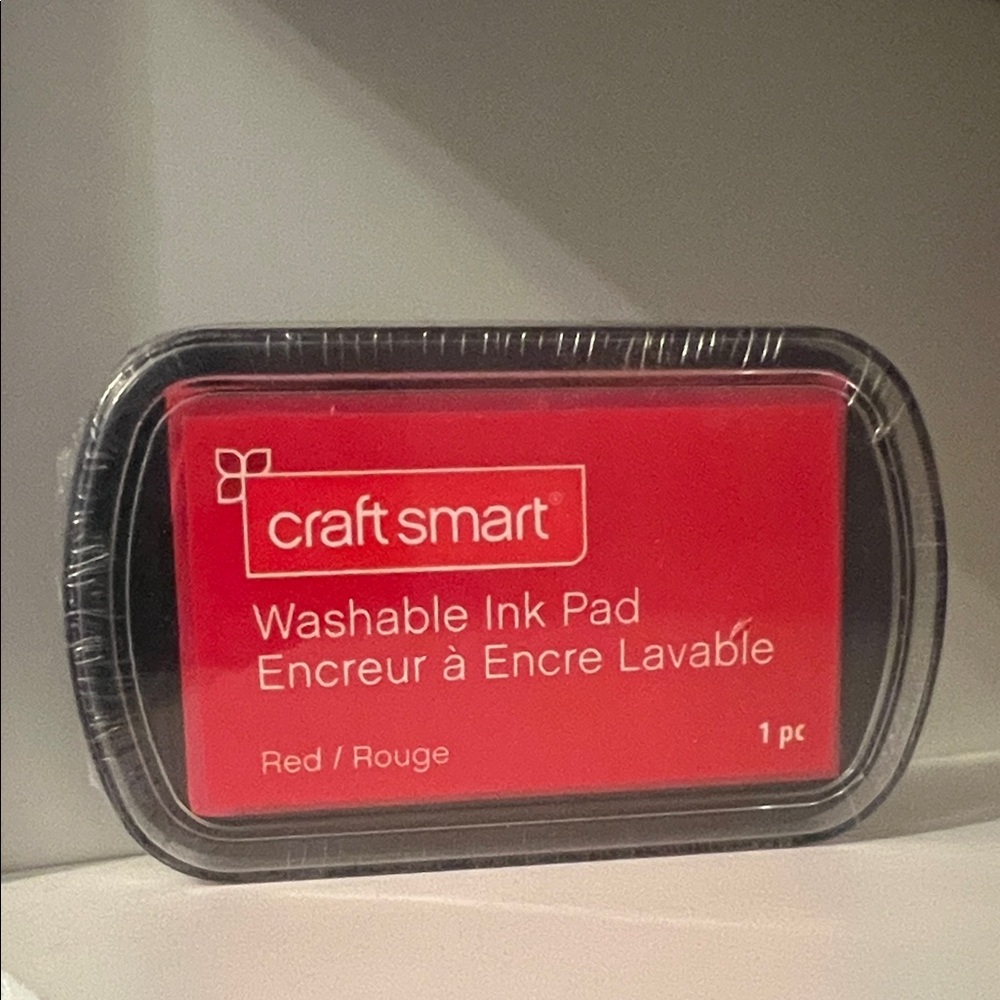 NEW Craft Smart Red Washable Ink Pad